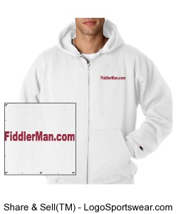 Fiddlerman White sweatshirt Design Zoom